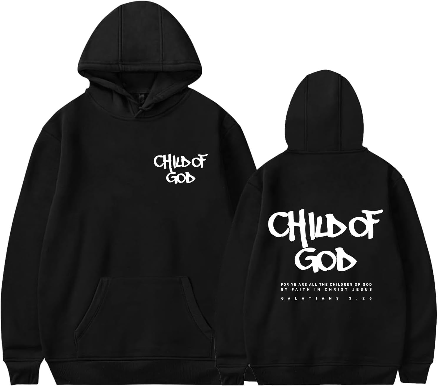 I Am a God Child Hoodie Christian God Pullover Hoodie Pray the Lord Sweatshirt