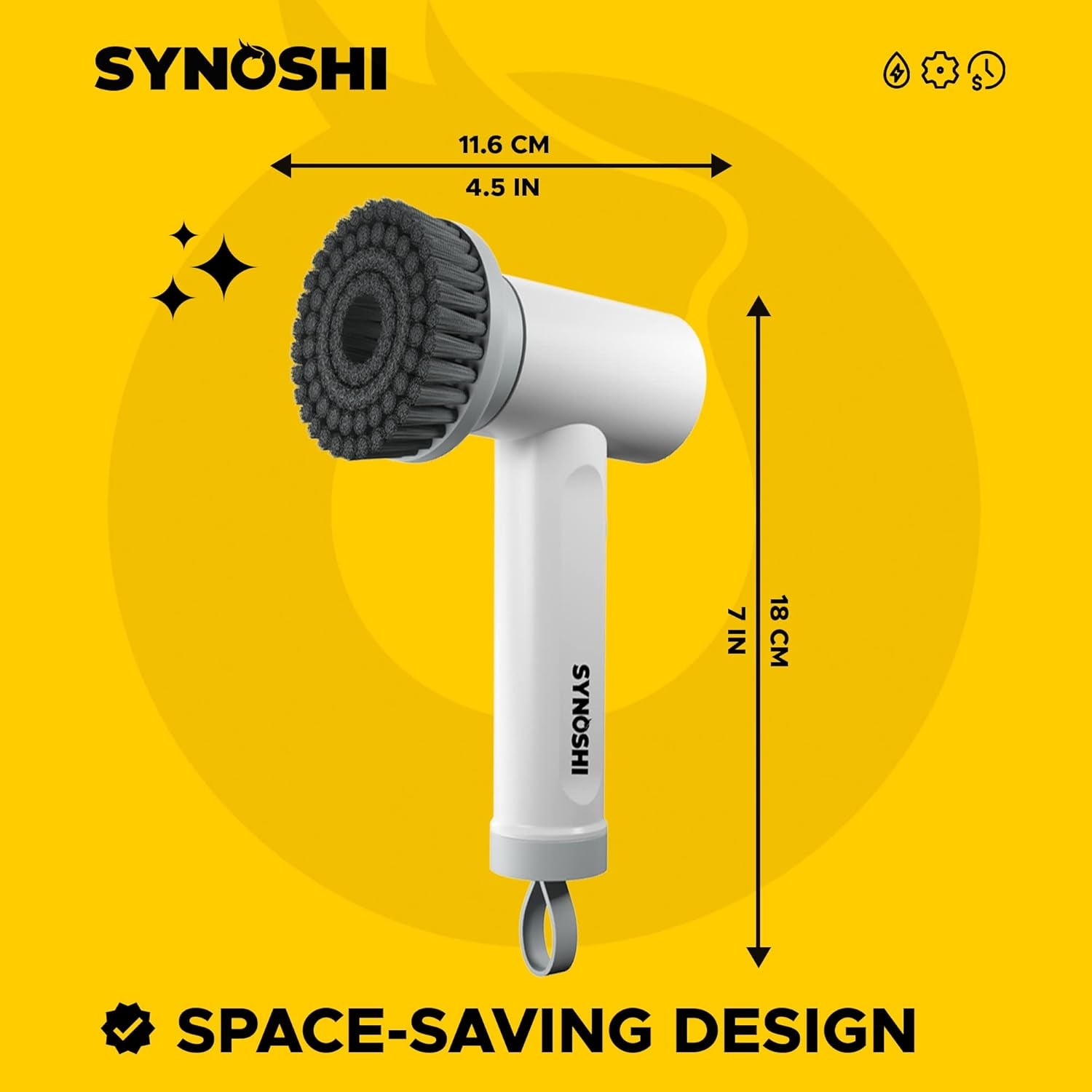 | Electric Spin Scrubber, Power Cleaning Brush with 3 Replaceable Heads, Cordless Waterproof Scrubber Dual Speed, Perfect for Bathrooms, Showers, Tile, Cars, Floor White 4.5 X 7 In